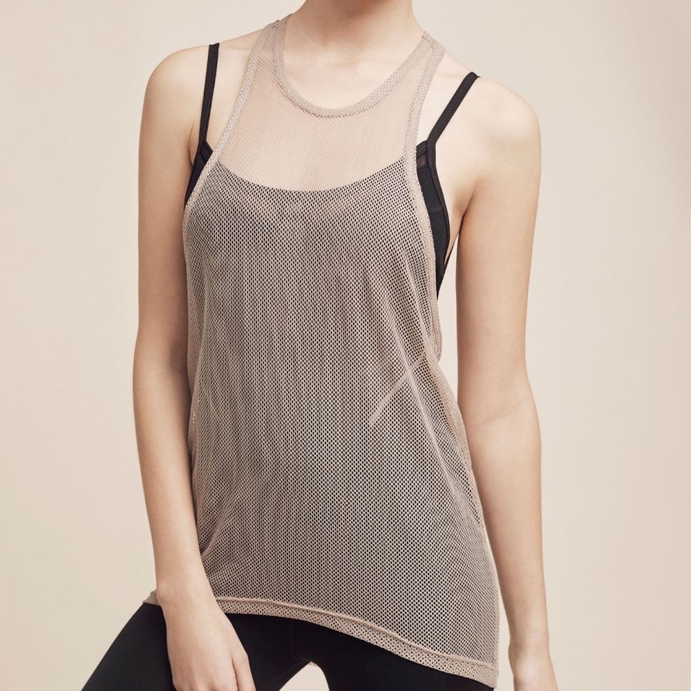 [Olympia] Anthropologie Arte Mesh Tank Active Gym